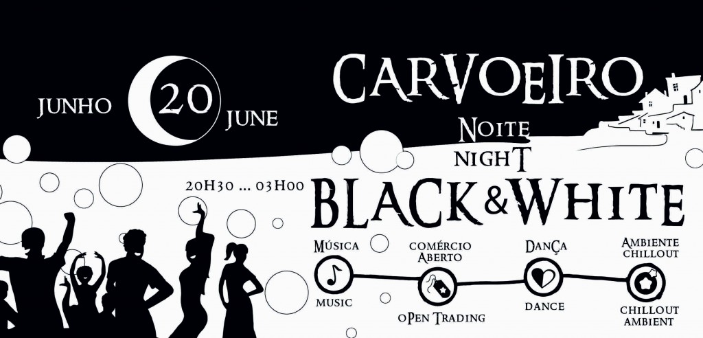 FLYER CARVOEIRO BLACK & WHITE- LADO 1
