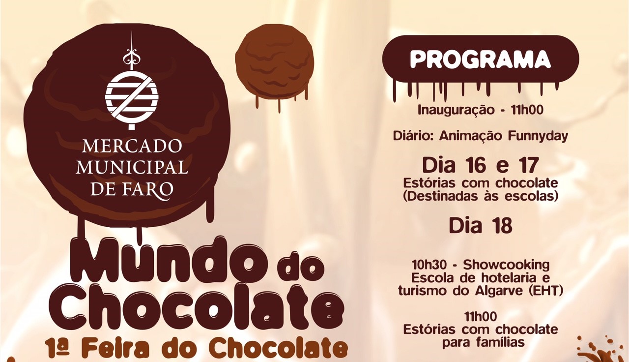 Feira do Chocolate no Mercado Municipal de Faro Algarve Vivo